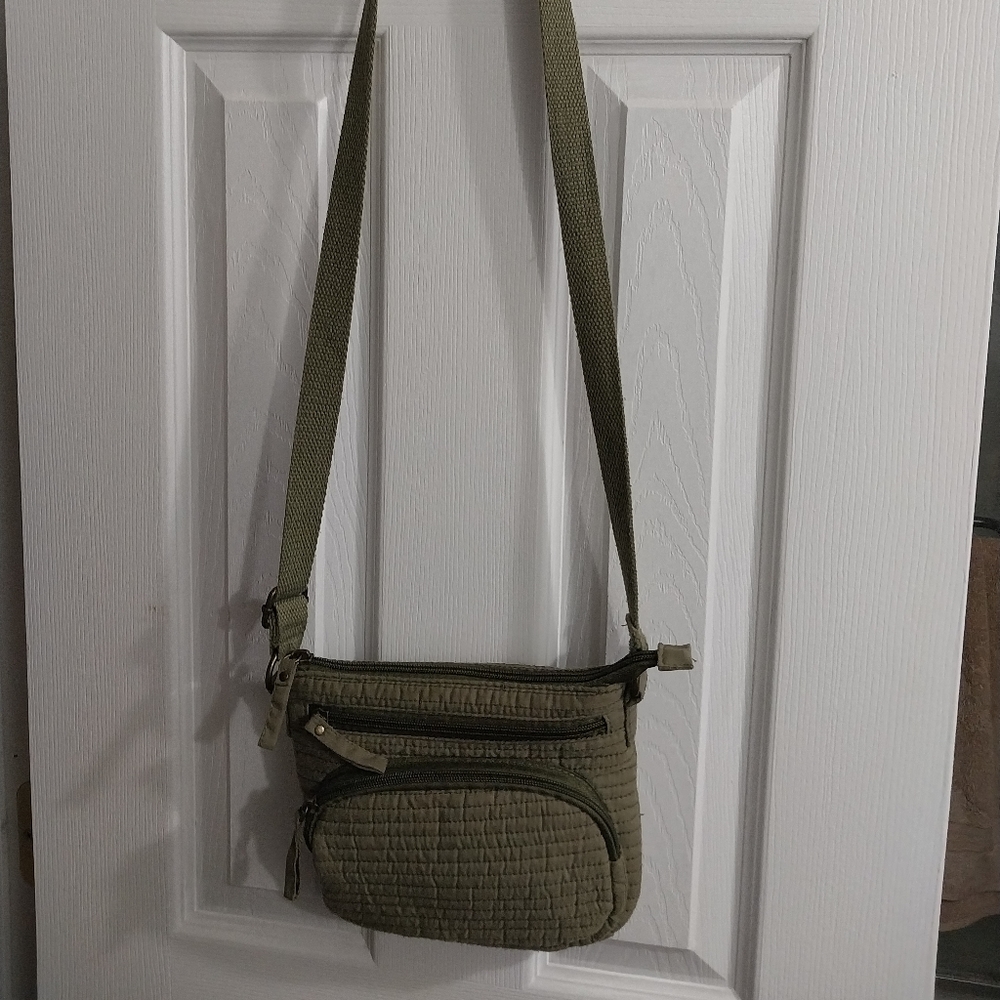 Army green crossbody bag